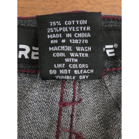 Red Ape Jeans Men's 40-42/29 Black Red Embroidered Y2K Hip Hop Streetwear Skater - Picture 3 of 11